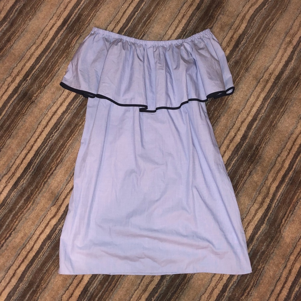 J Crew Off-the-Shoulder Ruffle Dress